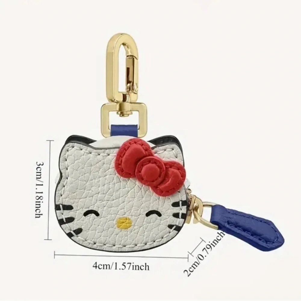 Hello Kitty Mini Bag Charm - Keychain - AirTag Holder Red, White, and Blue